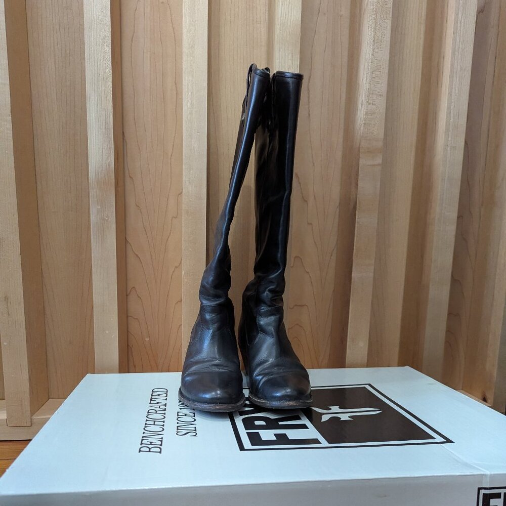 Frye Jackie Button Black Boots